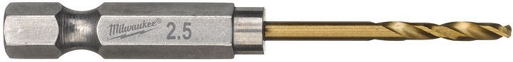 METALLIPUUR 2.5MM 2TK 1/4" LÖÖGIKINDEL SHOCKWAVE HSS-G TIN MILWAUKEE