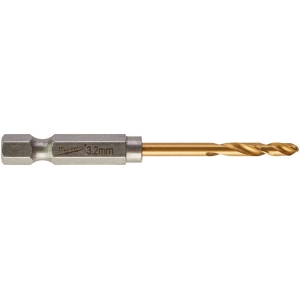 METALLIPUUR 3.2MM 2TK 1/4" LÖÖGIKINDEL SHOCKWAVE HSS-G TIN MILWAUKEE