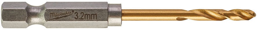 METALLIPUUR 3.2MM 2TK 1/4" LÖÖGIKINDEL SHOCKWAVE HSS-G TIN MILWAUKEE