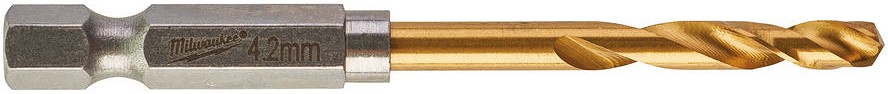 METALLIPUUR 4.2MM 1/4" LÖÖGIKINDEL SHOCKWAVE HSS-G TIN MILWAUKEE