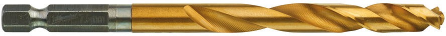 METALLIPUUR 7.5MM 1/4" LÖÖGIKINDEL SHOCKWAVE HSS-G TIN MILWAUKEE
