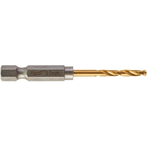 METALLIPUUR 3.0MM 2TK 1/4" LÖÖGIKINDEL SHOCKWAVE HSS-G TIN MILWAUKEE