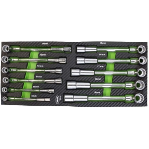 11-OS. L-TORUVÕTMETE KOMPL. 8-19MM. PU-PANEELIS JBM